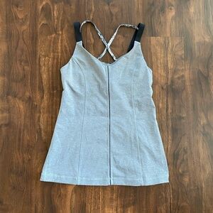 Lululemon Hot To Street Tank Heathered Slate Size 6